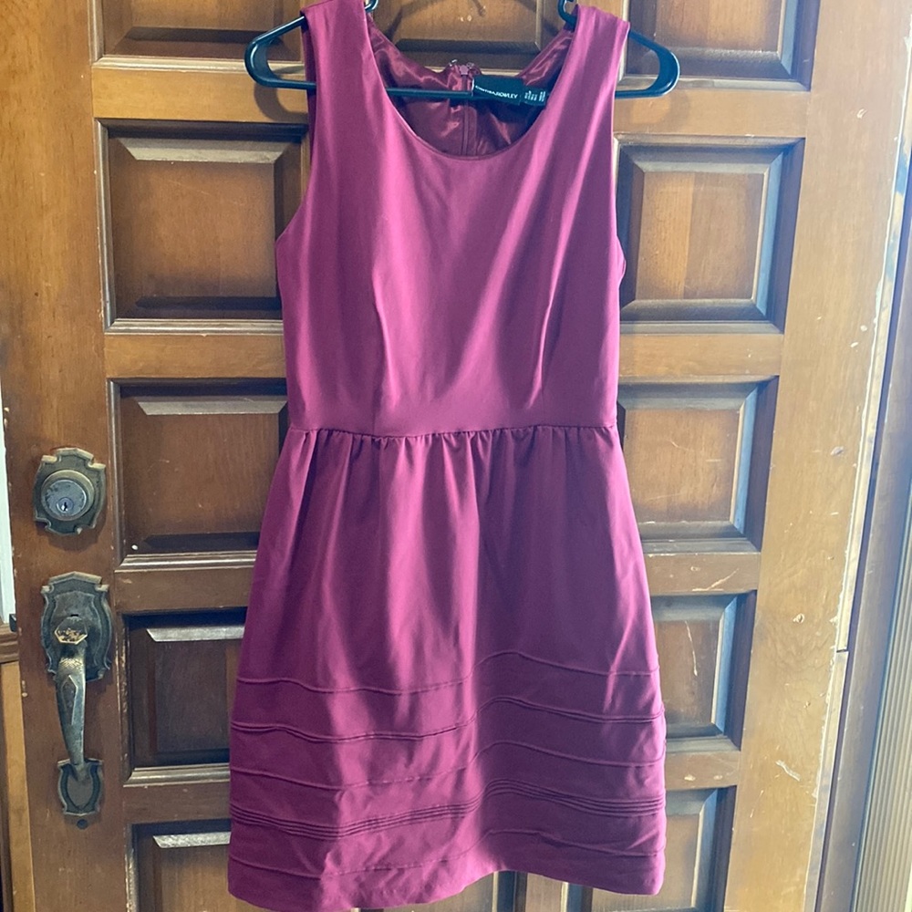 Maroon/muted purple Cynthia Rowley sleeveless dress